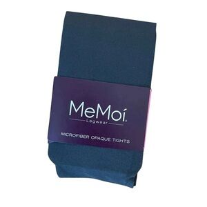 MeMoi Charcoal Gray Microfiber Opaque Tights 40 Denier 2 Pack Girls Size 4-6